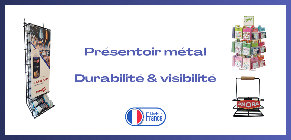 Le présentoir en métal : un support durable au service de la mise en valeur des produits en point de vente