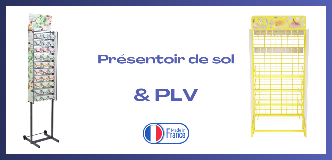 Augmentez votre visibilité grâce aux présentoirs de sol en métal avec PLV